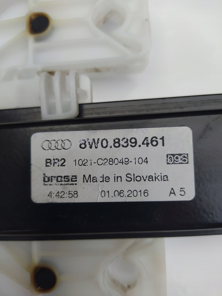 фото №9, Механизм подъемник стекло левый задняя - audi a4 b9 s4