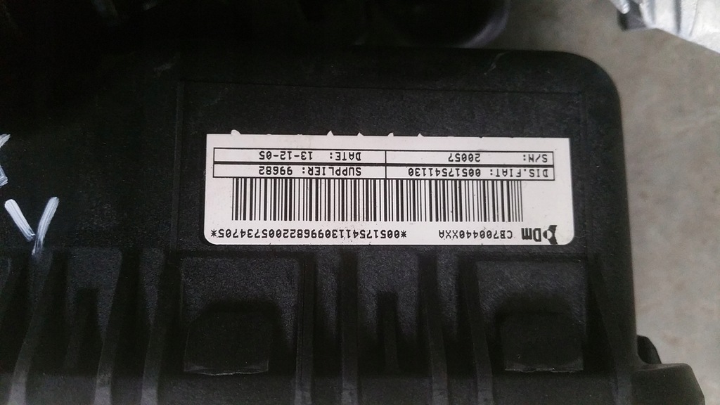 фото №11, Панель приладів консоль ремені датчик kpl fiat grande punto