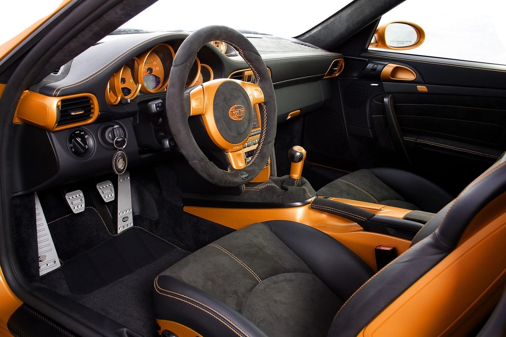 фото №11, Porsche 911 997 накладки туннель декоры защита orange