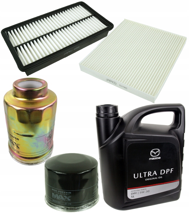 фото №1, Комплект фильтров mazda 6 i ii gg gh масло dpf 5w-30