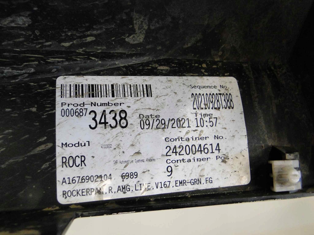 фото №13, Mercedes gle w167 167 suv молдинг порог amg левая