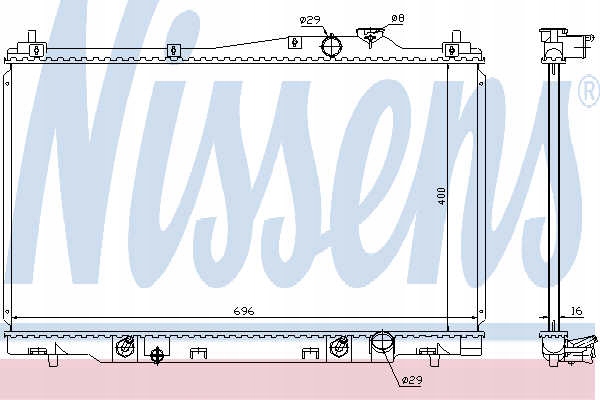 фото №14, Радиатор двигателя honda stream 12/00- 1,7i m / a +