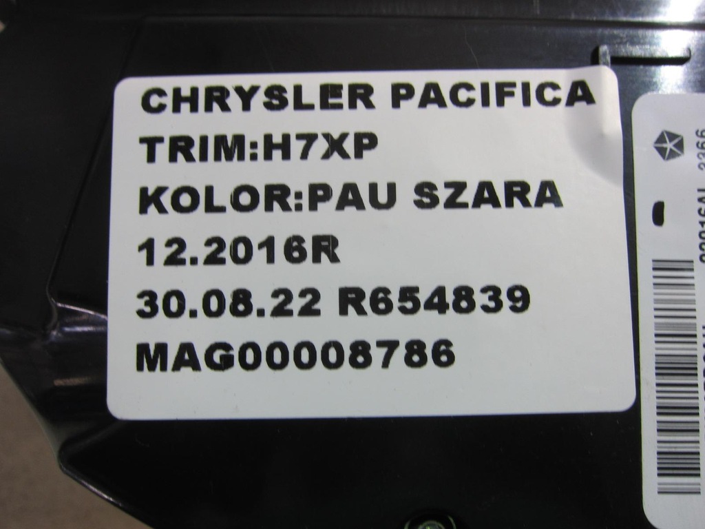 фото №10, Chrysler pacifica 17 ліхтарі стельовий 5rk82pd2ah