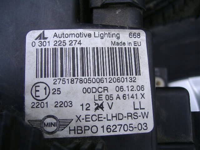 фото №9, Mini cooper one s лампа ліва права ксенон bixenon