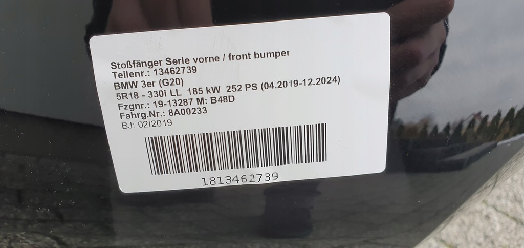 фото №14, Bmw 3 g20 бампер перед оригинал a186