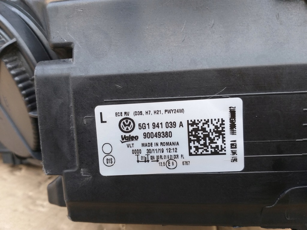 фото №11, Фара ксенон vw golf vii левый оригинальный