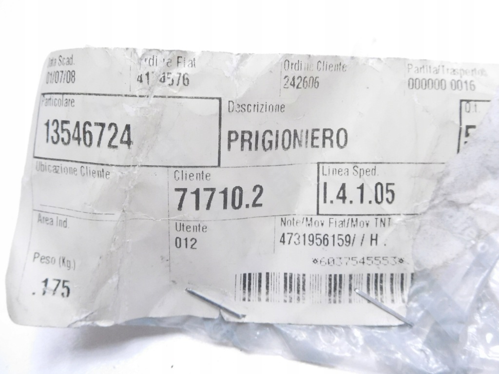 Купити Шпилька картера масляний fiat coupe оригінальний номер 13546724