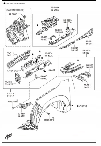 фото №1, Лонжерон лонжерон четверть чашка четверть mazda mazda cx-30 dm 2019-