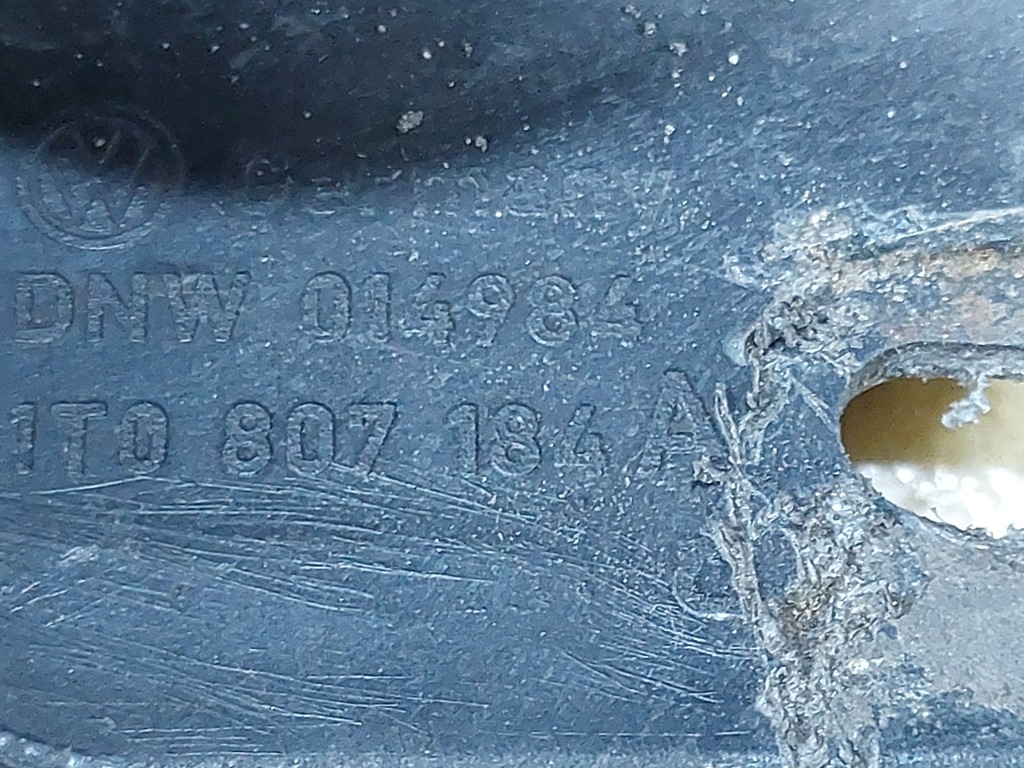 фото №6, Touran i lift направляющая бампера правый перед 1t0807184a