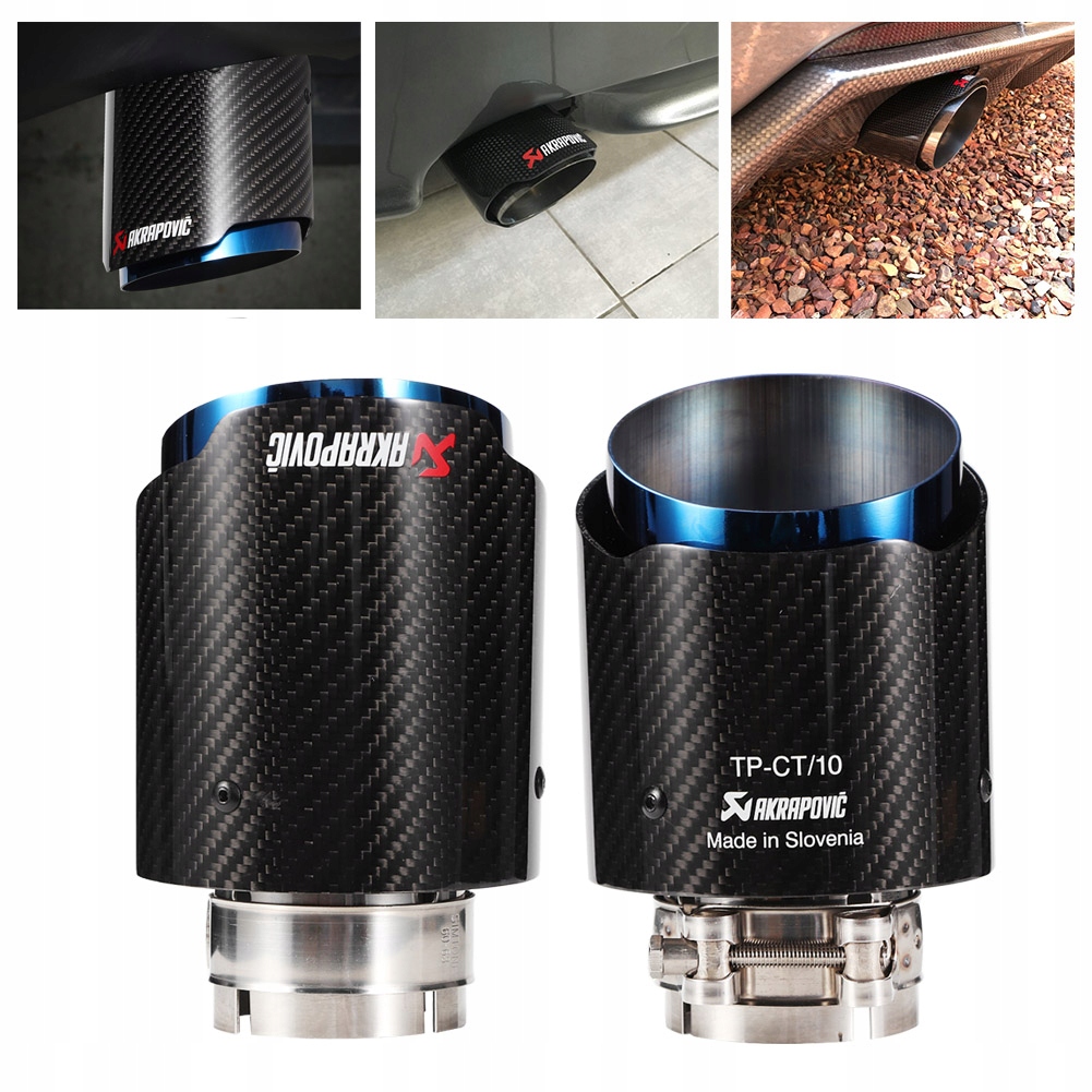 фото №10, Наконечник выхлоп глушителя накладка труба выхлопная 63-101mm