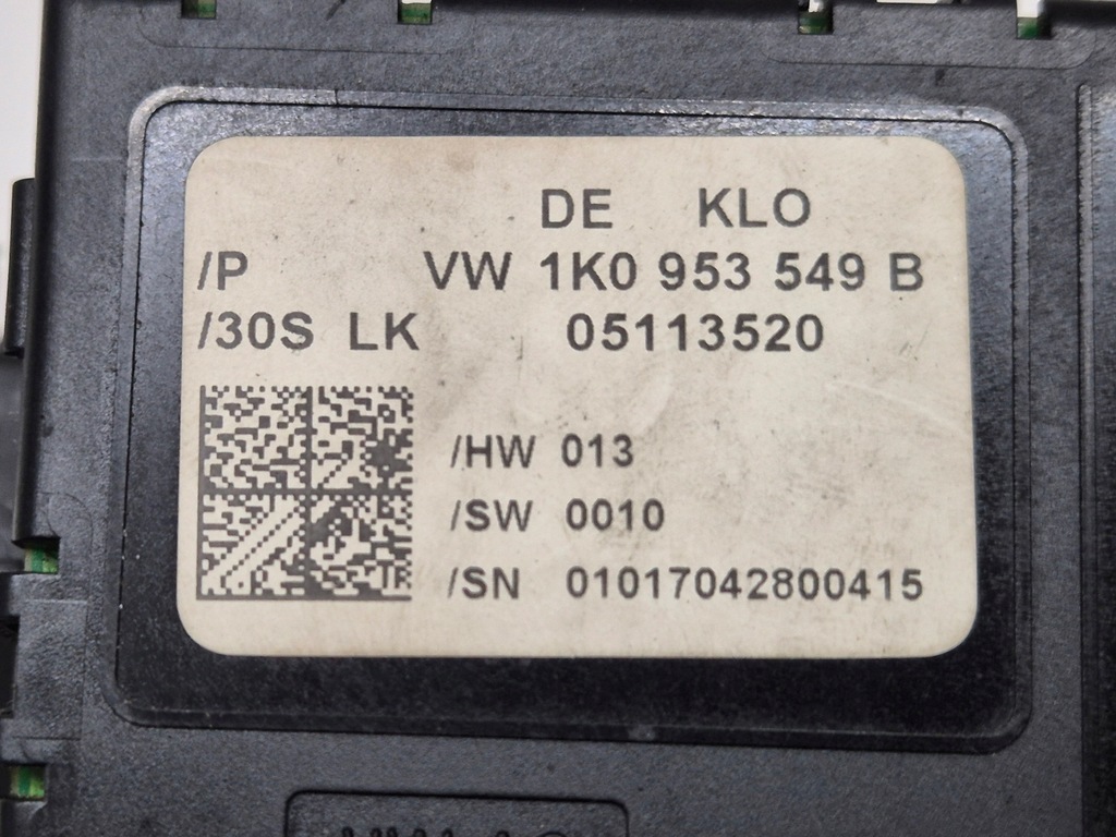 фото №7, Рычаг переключатели круиз-контроль fis модуль блок управления vw golf v touran caddy altea