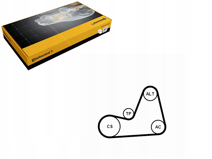 фото №1, Continental 6pk1100k1 набор ремень клиновой многоручейковый