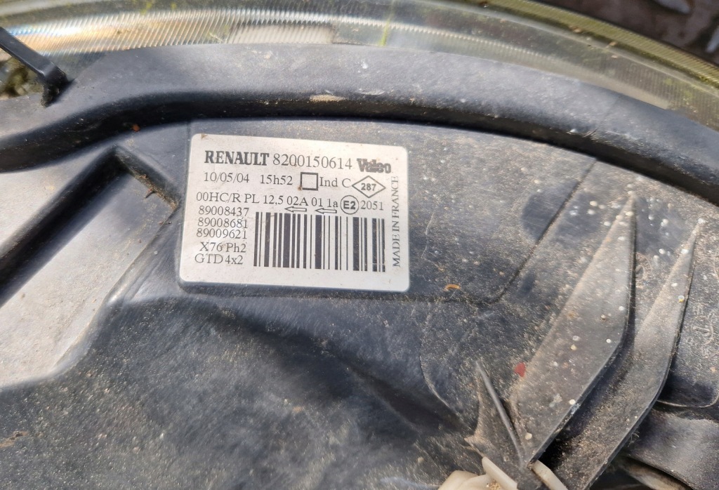 фото №4, Лампа левый перед kangoo i lift