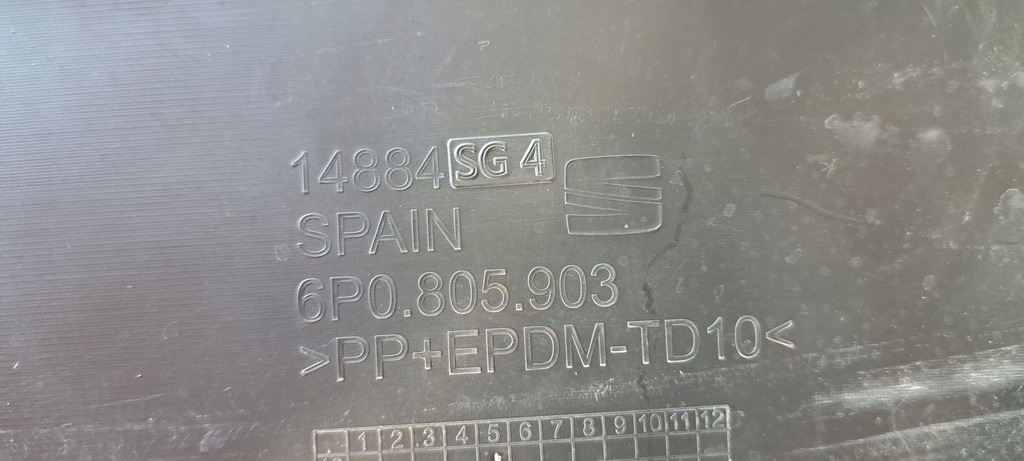 фото №9, Seat ibiza iv спойлер бампера перед 6p0805903