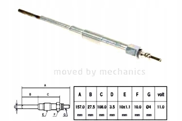 фото №1, Nipparts свічка розжарювання subaru forester, impreza, l