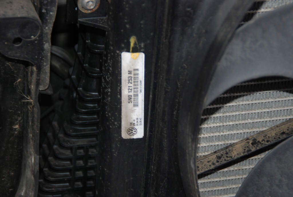 фото №8, Vw tiguan i 5n 06-10r 2.0 tdi pas передний радиатор вентиляторы