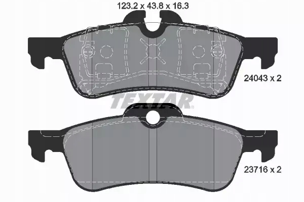 фото №2, Textar гальмівні колодки гальмівні задня 2404381