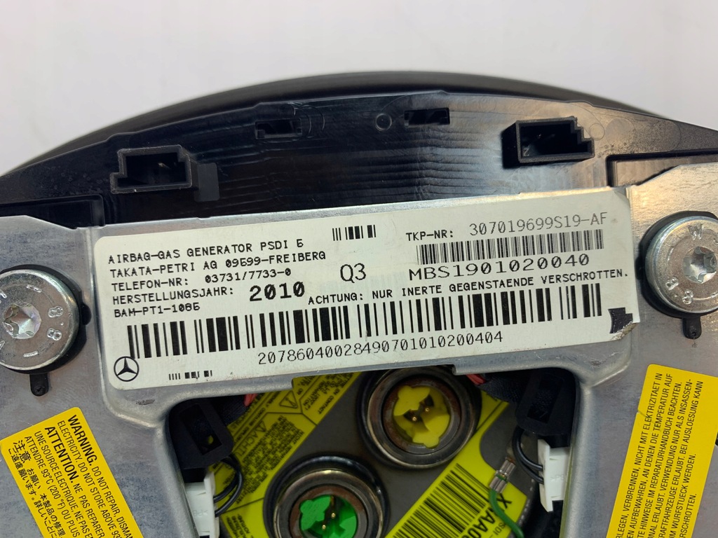 фото №13, Mercedes e w207 w212 подушка безпеки подушка повітряна водія a2078604002 8490