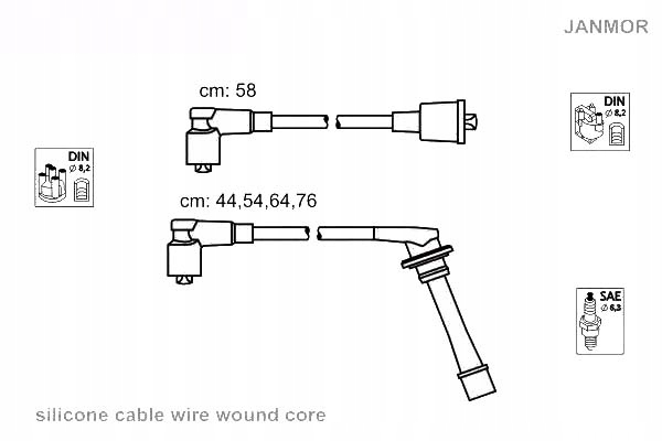фото №2, Janmor провода зажигания kpl. daihatsu