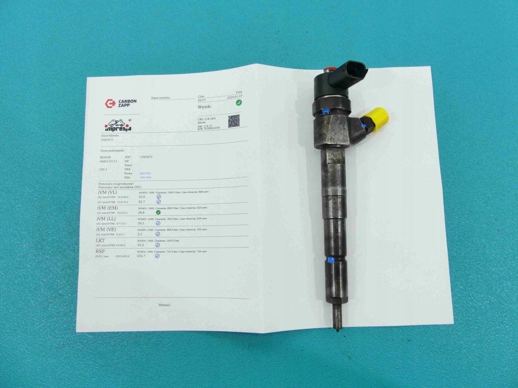 фото №1, Test форсунка alfa romeo 156 0445110111 1.9 jtd