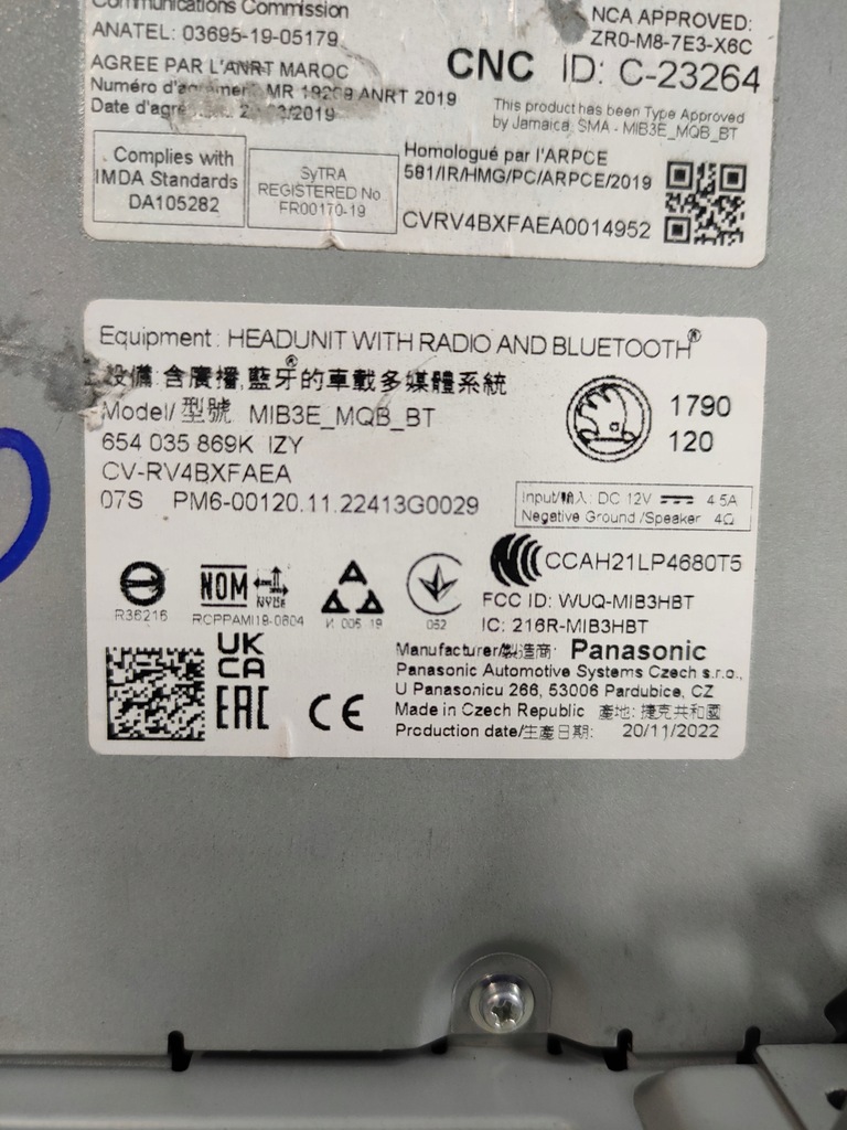 фото №11, Skoda kamiq scala дисплей монитор радио навигации mib-3 654035869k