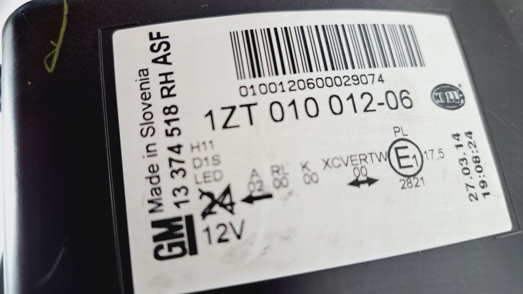 фото №12, Opel astra j iv 4 лампа правая ксенон led 13374518