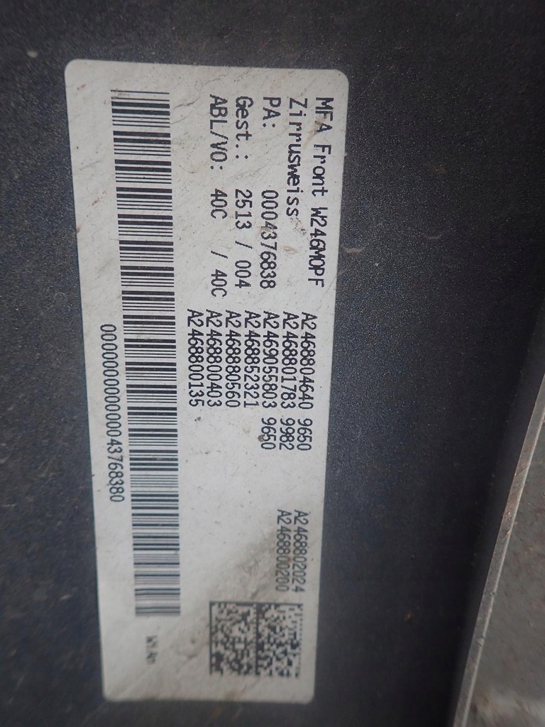 фото №6, Бампер перед mercedes b-klasa w246 lift 2015-