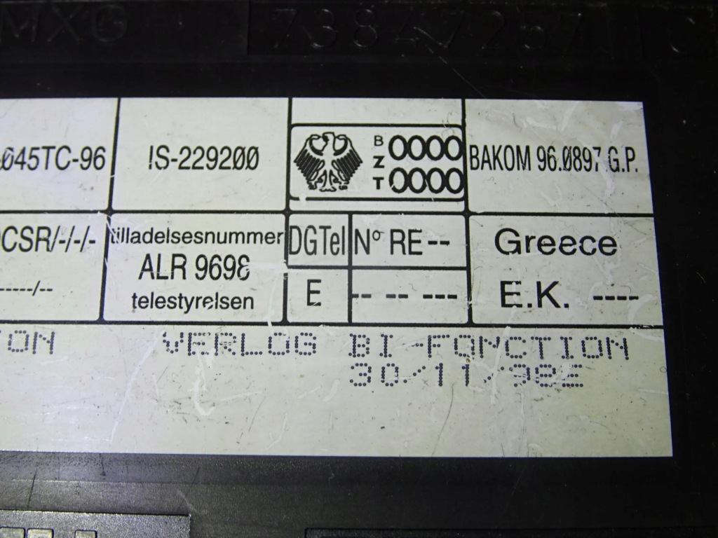 фото №3, Модуль блок керування комфорту renault laguna i 7700421261a nr261