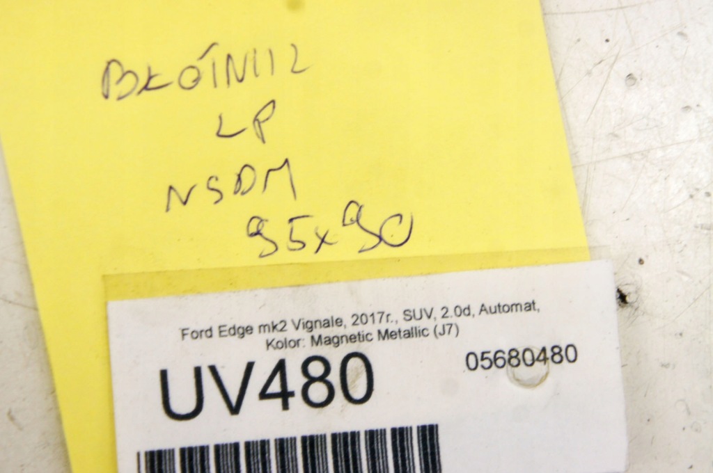 фото №7, Uv480 ford edge mk2 vignale крыло левый перед magnetic металлик j7