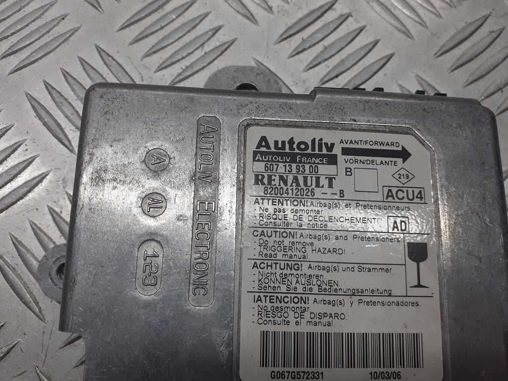 фото №3, Модуль подушка безопасности renault megane ii 8200412026