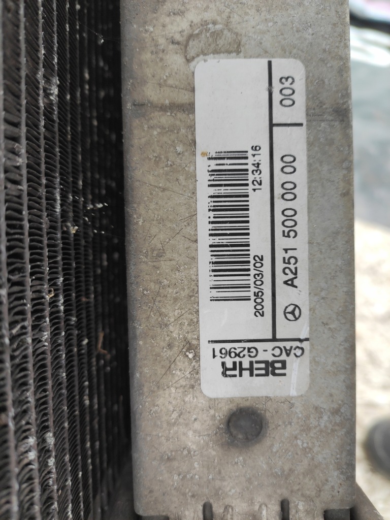 Ремінь передній комплект радіатор mercedes ml w164 3.0 Недорого