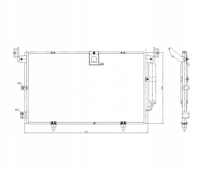 фото №1, Конденсатор кондиціонера lexus rx300 99- 8845048010