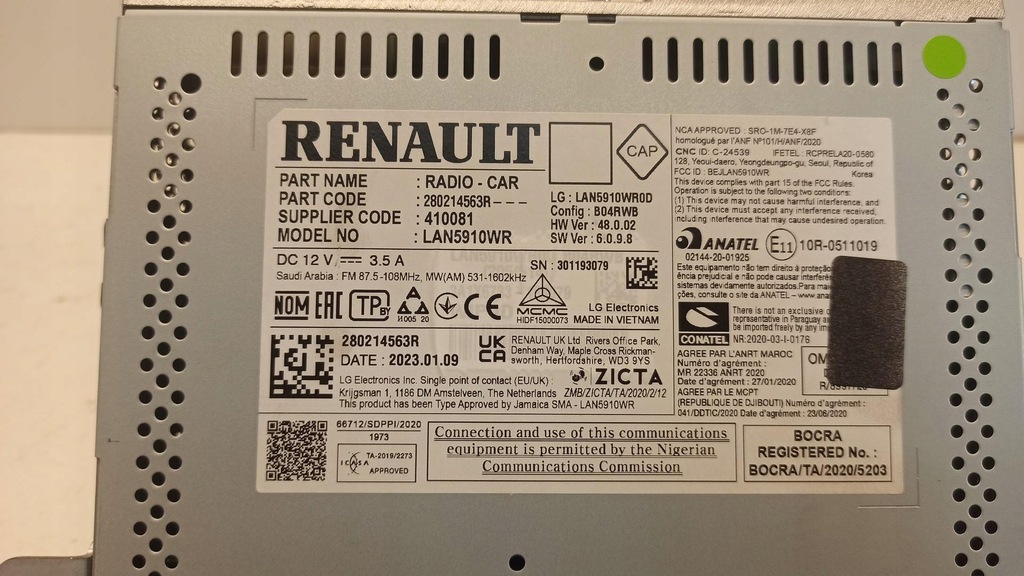 фото №4, Dacia sandero stepway iii радіо навігація 280214563r