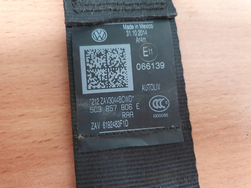 фото №14, Pas безопасности задняя vw new beetle cabrio