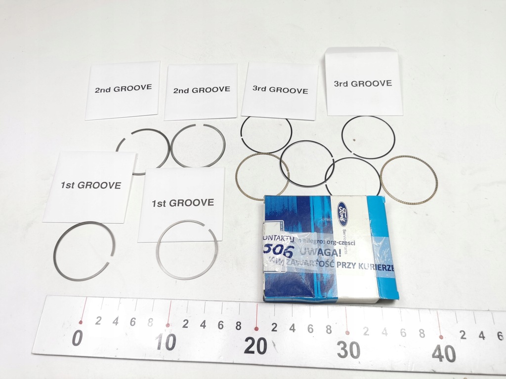 фото №7, Кольца поршневые ford fiesta 01-08 / fusion 01-12 cbk оригинальный номер 1212065