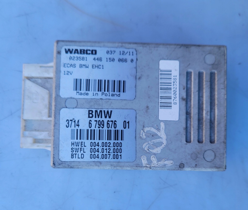 Купити Блок керування модуль підвіска пневматичний bmw f02 6799676