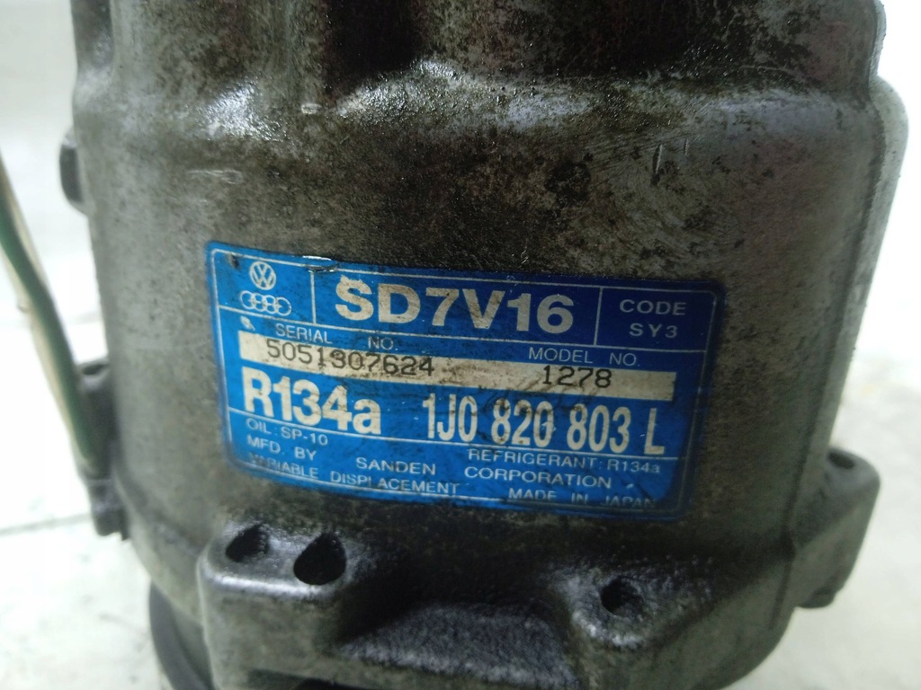 фото №7, Компресор кондиціонера компресор 1j0820803l skoda octavia i