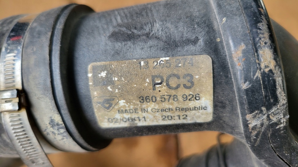 фото №3, Astra j 2.0cdti труба трубка повітря 13265274 pc3