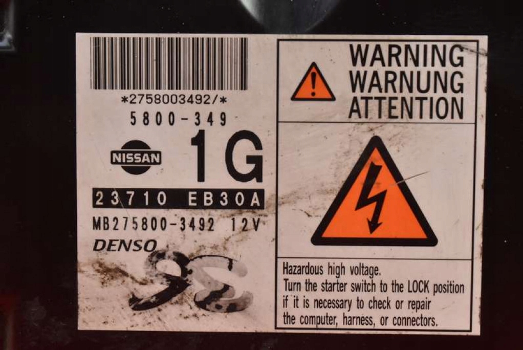 фото №7, Блок керування 23710-eb30a mb275800-3492 nissan pathfinder r51 2.5 dci 174 km