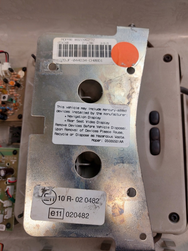 фото №5, Дисплей екран dvd chrysler voyager iv