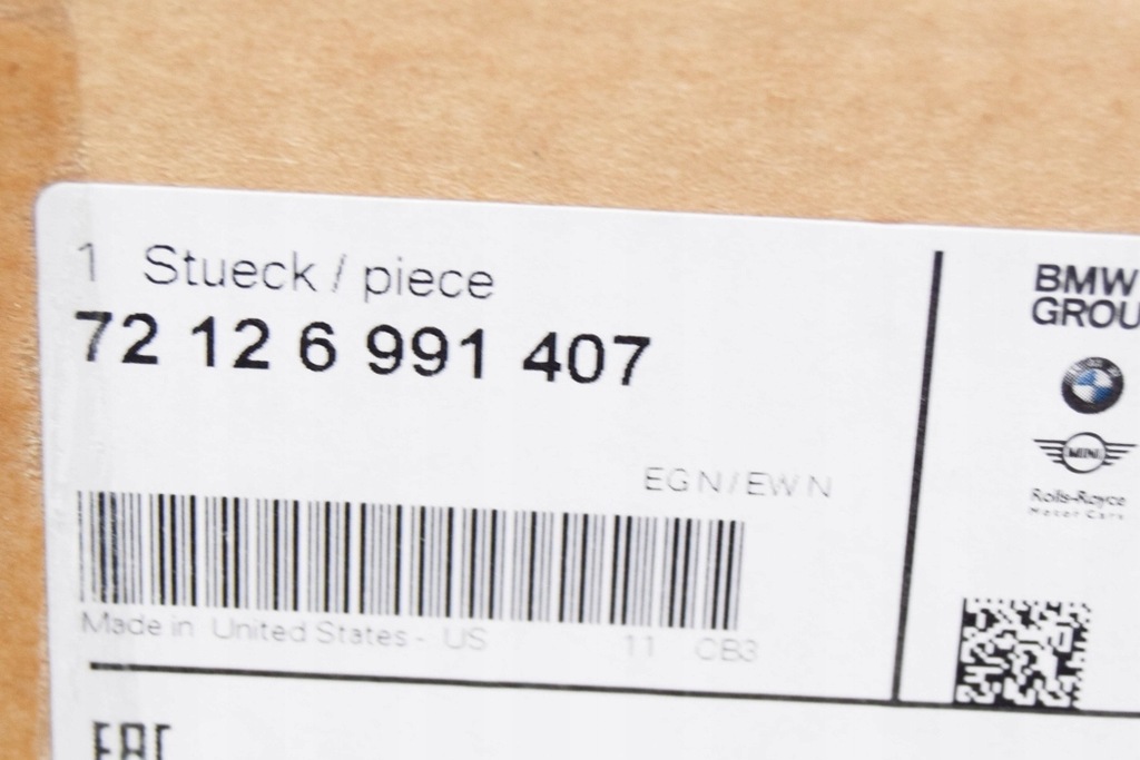 фото №8, Bmw x7 g07 левый модуль подушки безопасности воздушной коленной 7212 новый оригинальный