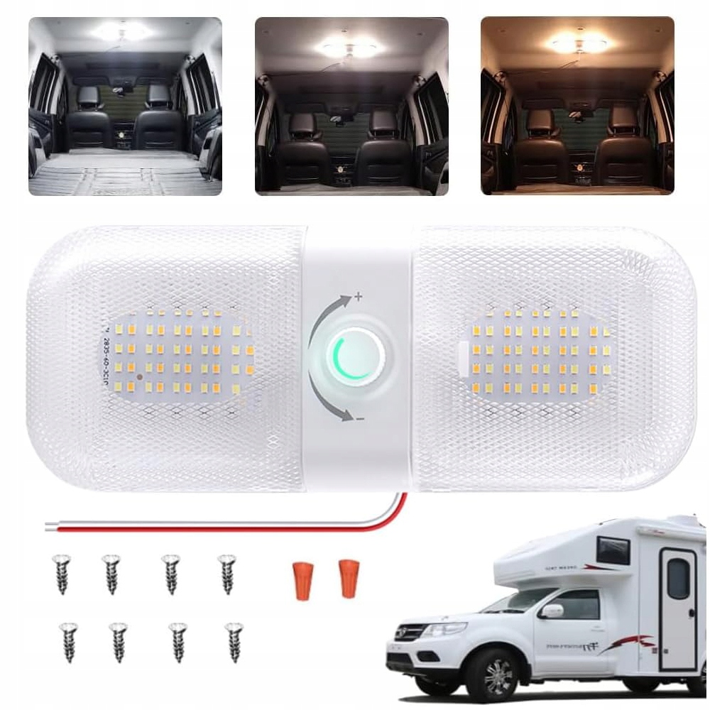 фото №12, Освітлення внутрішнє led 12v do автомобіля kempingowego/ciężarówki 3 режими