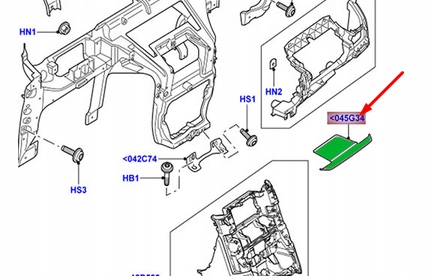 фото №8, Land rover discovery 3 l319 мат консоли центральной верхней fah500022pvj