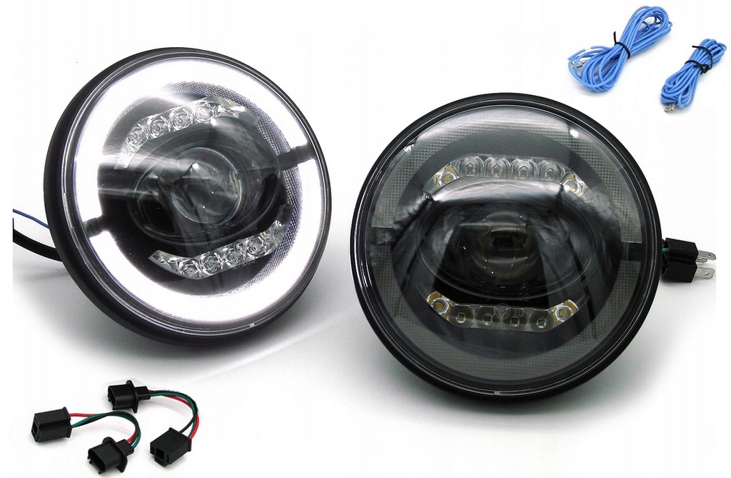 фото №1, Лампи led jeep wrangler tj jk 7cali full світлодіодні гомологація !