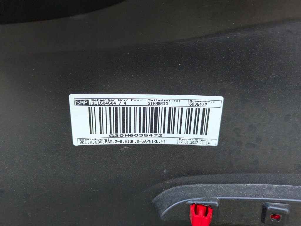 фото №8, Bmw 5 g30 бампер задняя задний 475