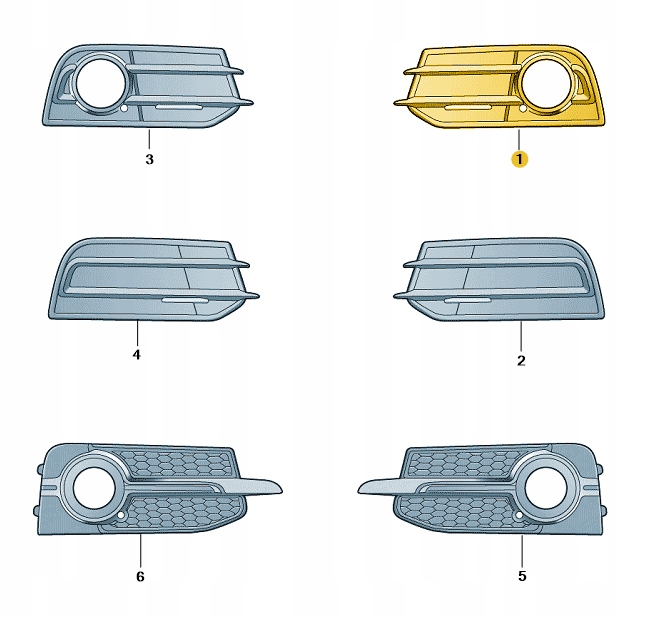 Купить Решётка бампера перед левая audi a1 оригинал aso