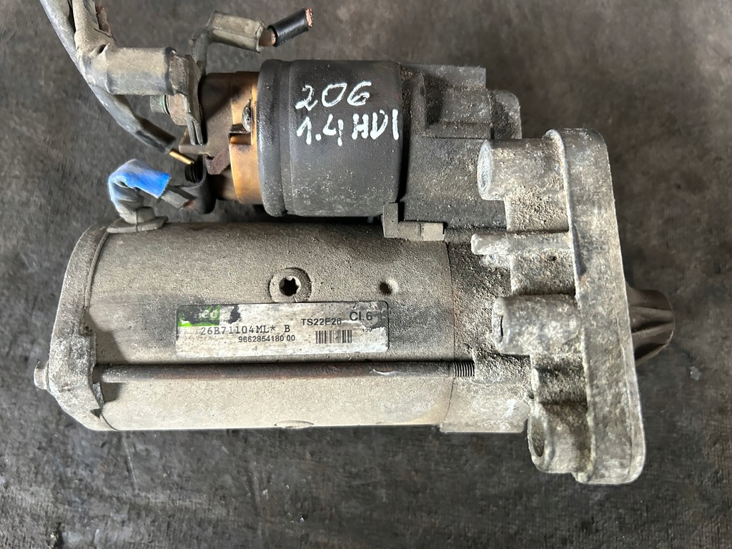 фото №1, Peugeot 206 1.4 hdi стартер