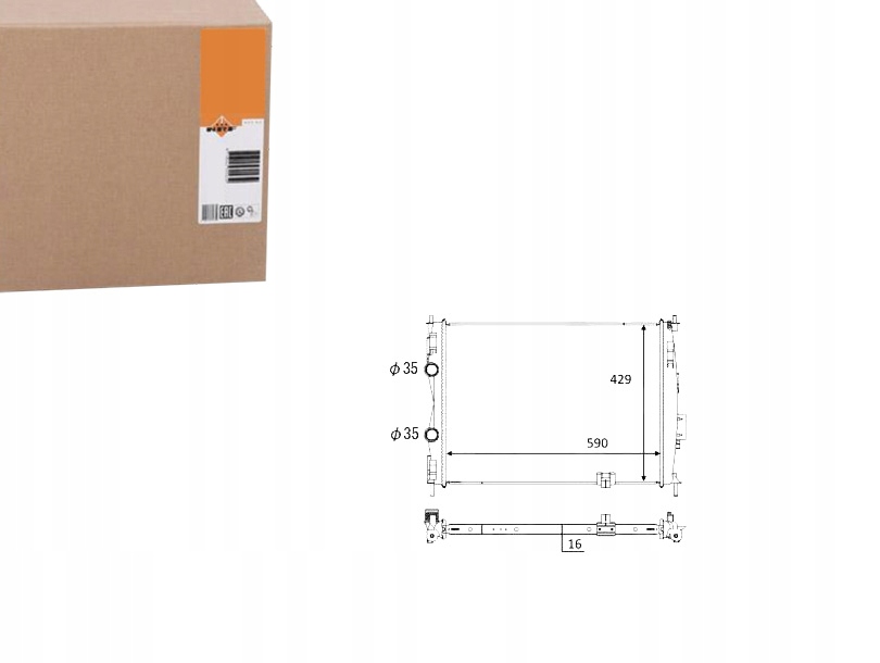 фото №1, Nrf радиатор nissan qashqai qashqai +2 2,0 07- nr