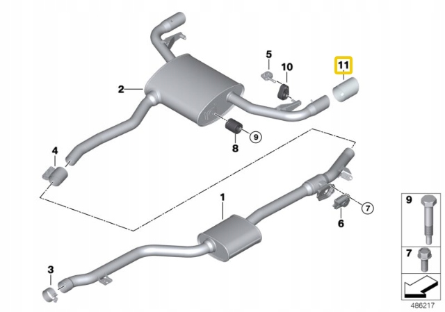 фото №12, Оздоблення труби хром bmw x3 x4 g01 g02 18308658210