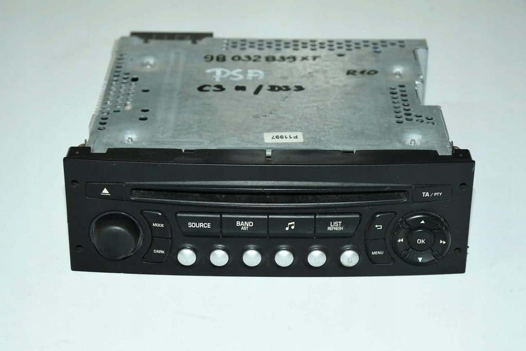 фото №1, Радіо cd 98032839xt citroen c3 ii ds3